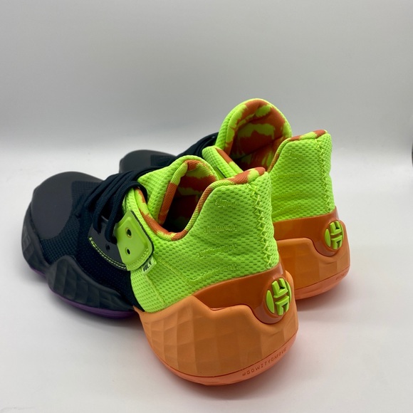 Adidas Harden Vol. 4 Core Black/Amber Men's Sz 8.5 - Picture 5 of 9